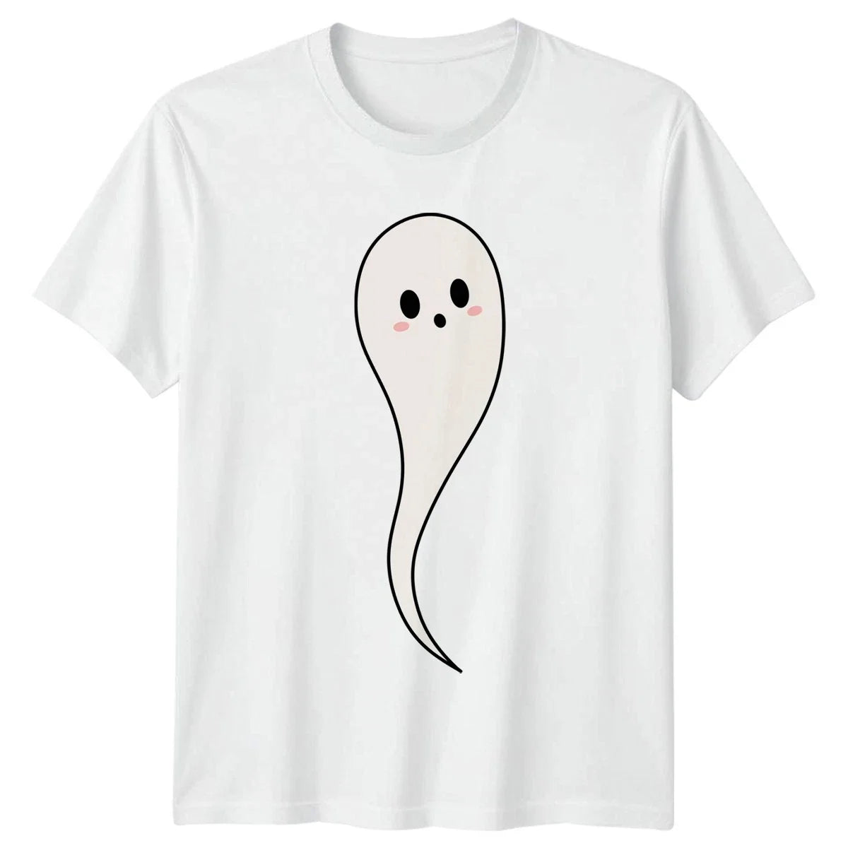Cute Ghost Character Unisex T-Shirt Kawaii Style Birthday Gift For Him