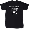 Circumcision Survivor Men’s Funny Novelty T-Shirt - Cotton - Gift - Crew
