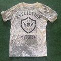 Affliction Reversible TShirt Live Fast Skull Wings LFD73 Men M Graphic Biker MMA