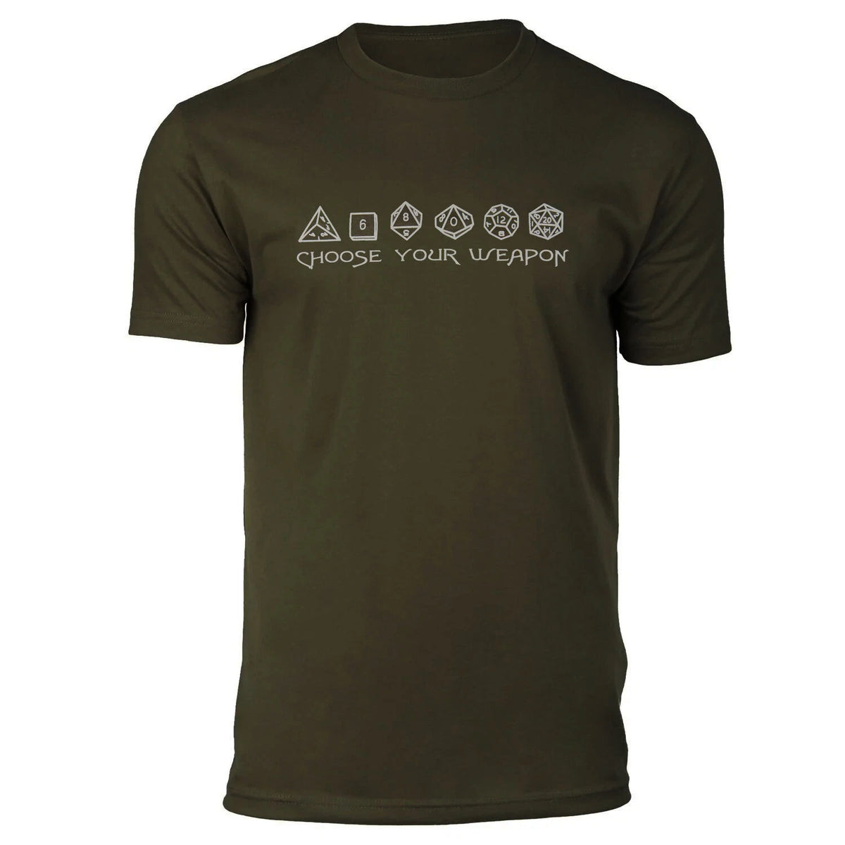 Dice: Choose your Weapon Premium Navy Green T-Shirt, Small