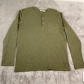 UGG Henley Shirt Men's Size Large  Olive Green Long Sleeve 100% Cotton NWT