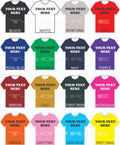 Custom Printed T-Shirts MIX & MATCH Shirt Color/FONTS Small-4X