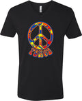 Buy Cool Shirts Peace T-shirt Funky 70's Peace V-Neck