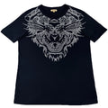 Ed Hardy Rhinestone Tiger T-Shirt Unisex Medium Black Vintage Y2K Gold Label