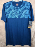 LT Foundry Blue with Slate Blue Stripes T-Shirt Men's Big & Tall Loose Fit