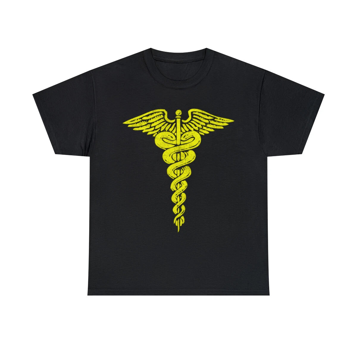 Retro Caduceus Graphic Tee Shirt, S-5XL