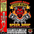 Hot Rod Thunder Road Speed Demon Devil Speed Shop Gasser Race Car T-shirt TR1