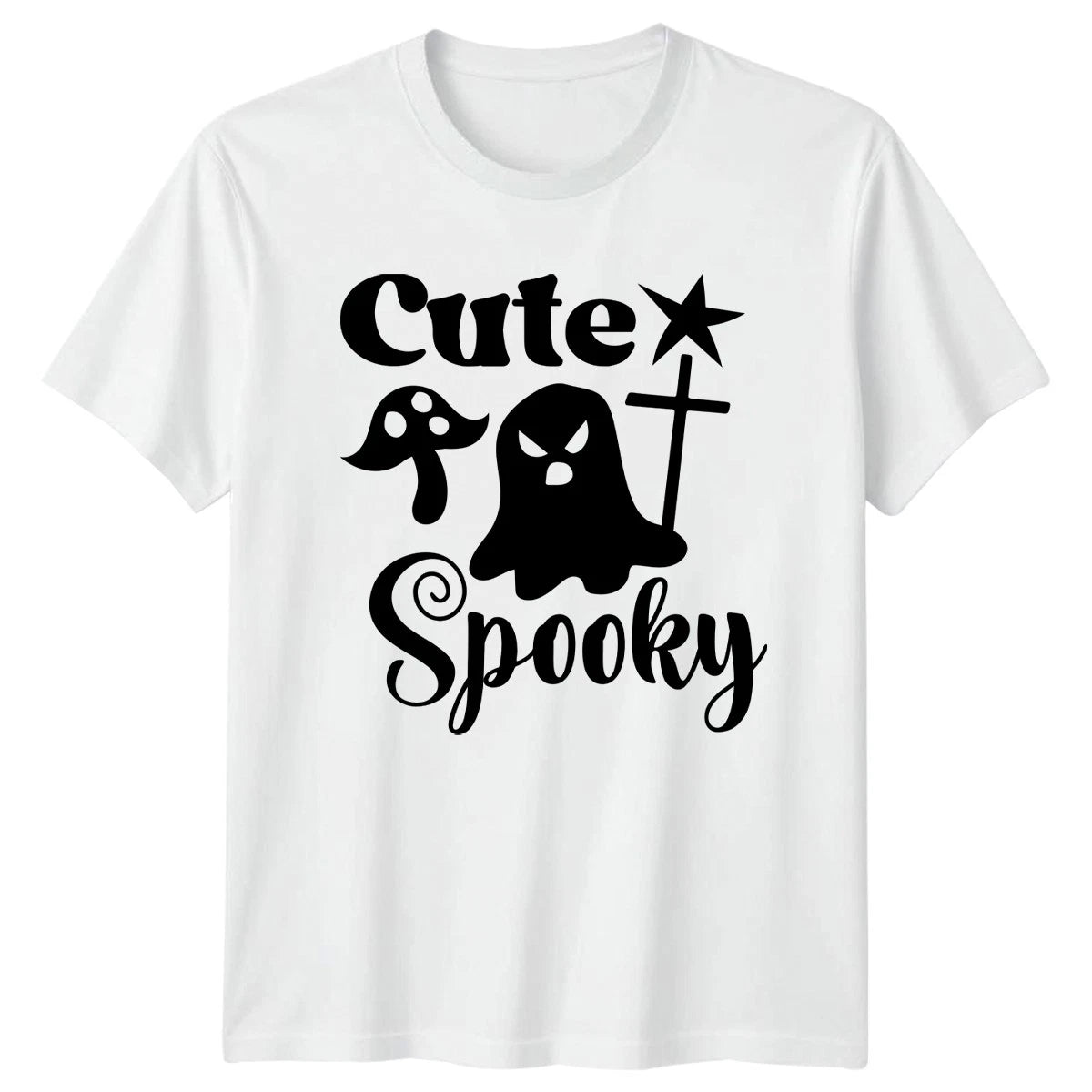Cute Spooky T-Shirt Halloween Ghost Mushroom Halloween Gift For Him And Her