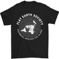 Flat Earth Society Members Around the Globe Mens T-Shirt 100% Cotton