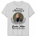 Personalised Memorial Photo T-Shirt In Loving Memory Of Your Text Custom Dates