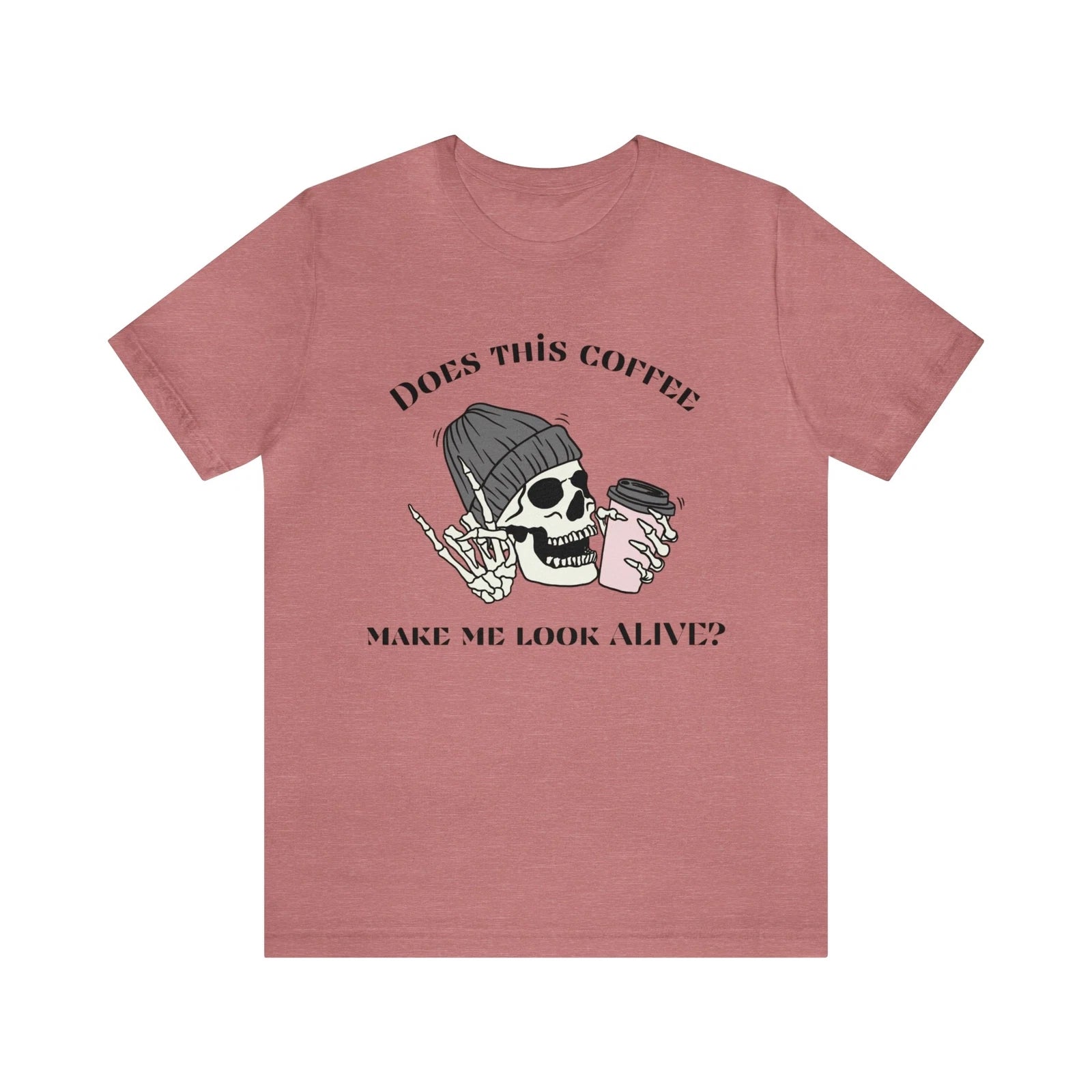 Funny Coffee Shirts - Skeleton - Caffeine - Unisex Jersey Short Sleeve Tee