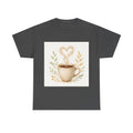 Cozy Scene Of Coffee Cup With Steam Forming A Heart Shape Shirt, Cozy Aesthet...