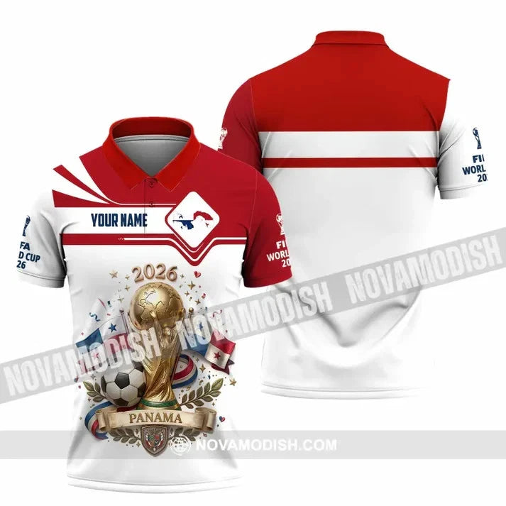 Unisex Shirt - Custom Panama World Cup 2026 3D Polo Shirt HS813