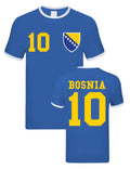 Men's T-Shirt "Bosnia" with desired name + desired number Jersey European Cup statement