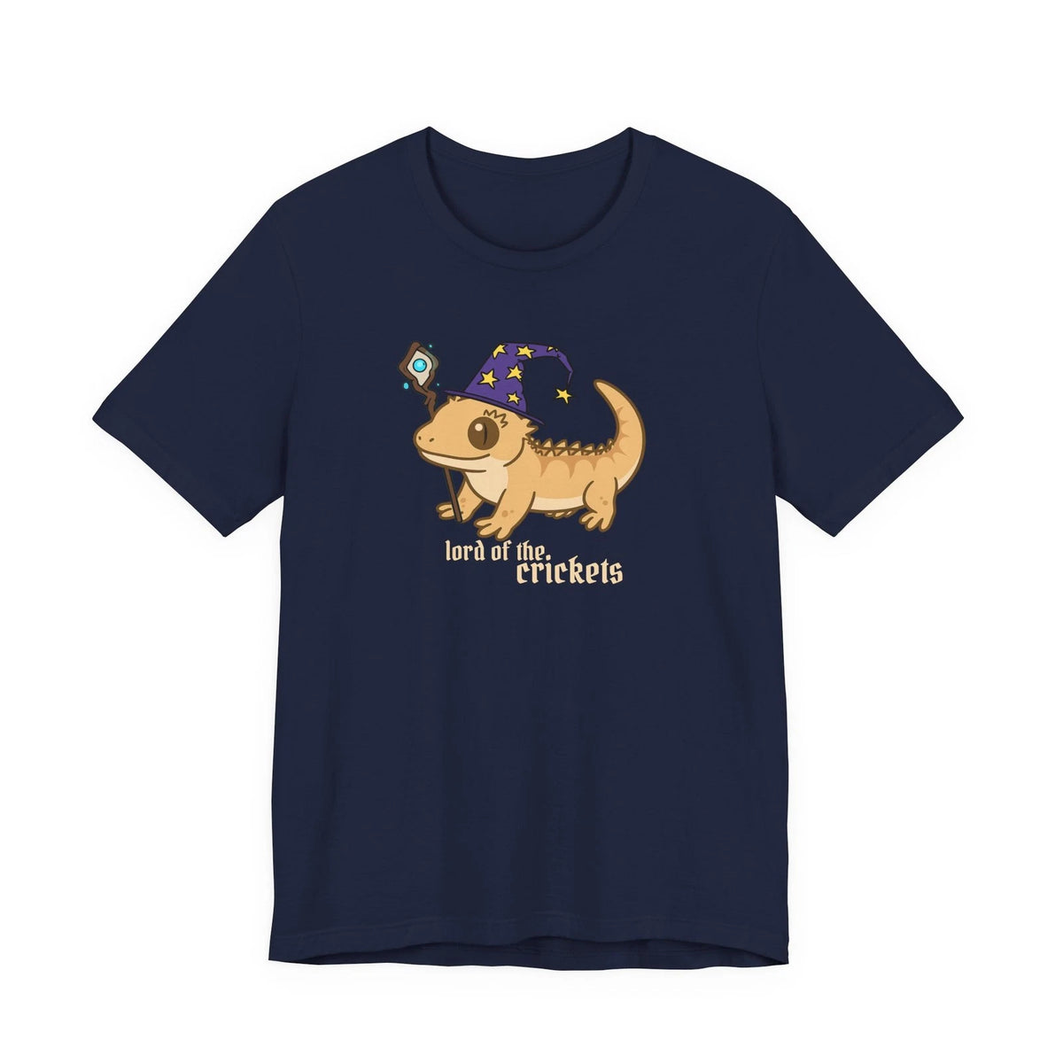 Crested Gecko Shirt Crestie Lover Reptile Gift Cute Wizard Mage Lizard