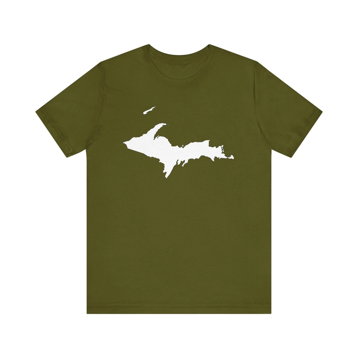 Unisex Jersey Short Sleeve Tee : Upper Peninsula, (White)