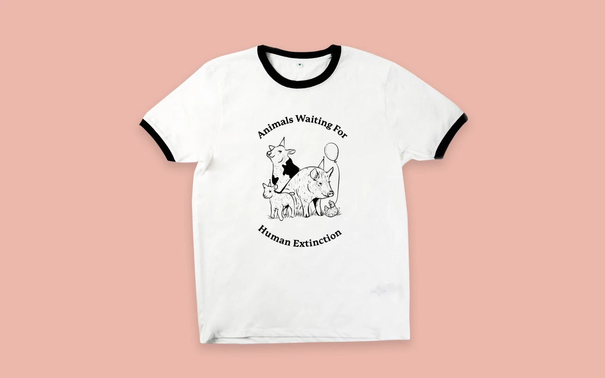Animals Waiting For Human Extinction T-Shirt, vegan, veganism, climate change