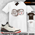 Shirt Match AJ 3 World's Best Dad 2026 Sneaker Matching Certified Rings T-Shirt