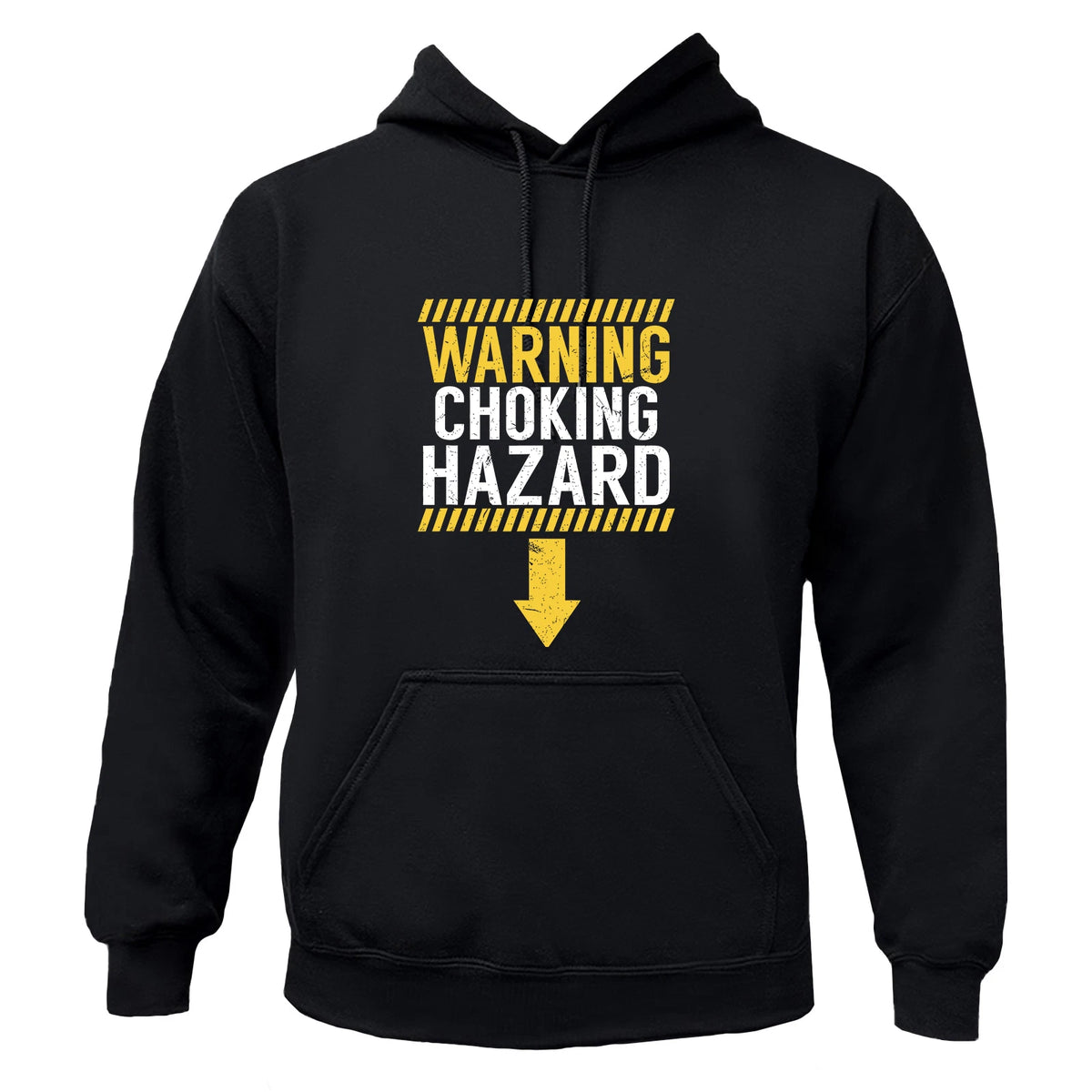 Men's "Caution Choking Hazard" Funny Adult Warning T-Shirt / Hoodie / Sweatshirt