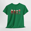 🎅 Funny Christmas Drinking TShirt Santa Reindeer Beer Wine Holiday Tee Boozy
