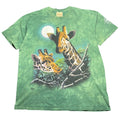 The Mountain Giraffe T-Shirt Men's Extra Large Moon Tie Dye 100% Cotton