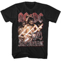 AC/DC Tall T-Shirt '74 Jailbreak Concert Black Tee