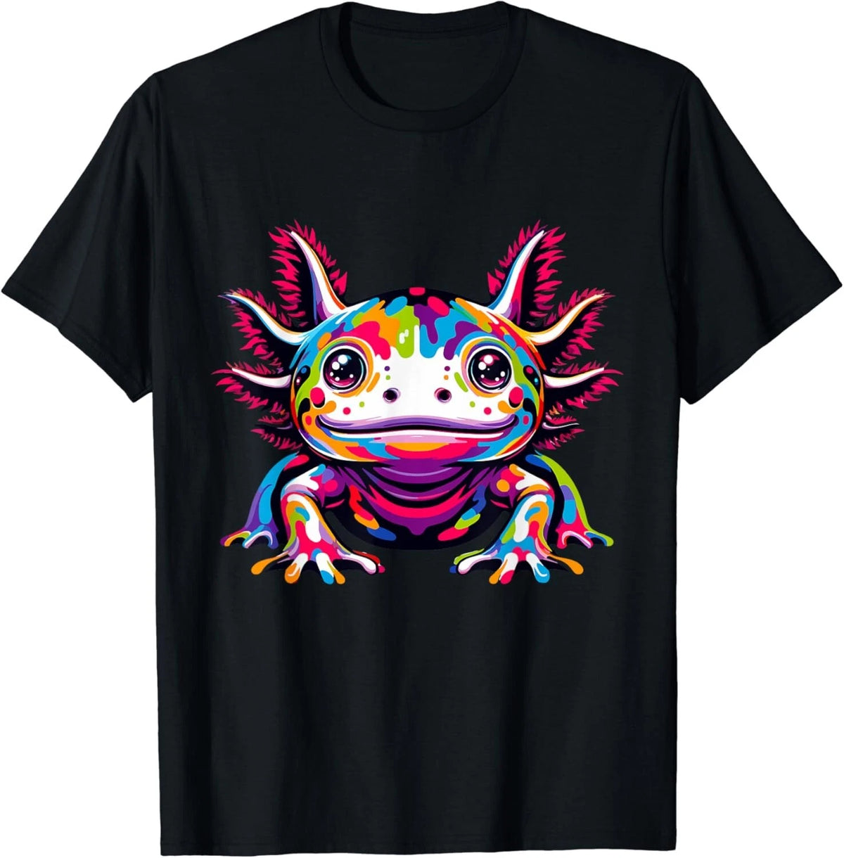 Axolotl rainbow Kawaii colorful love Axolotls herpetologist Gifts Unisex T-Shirt
