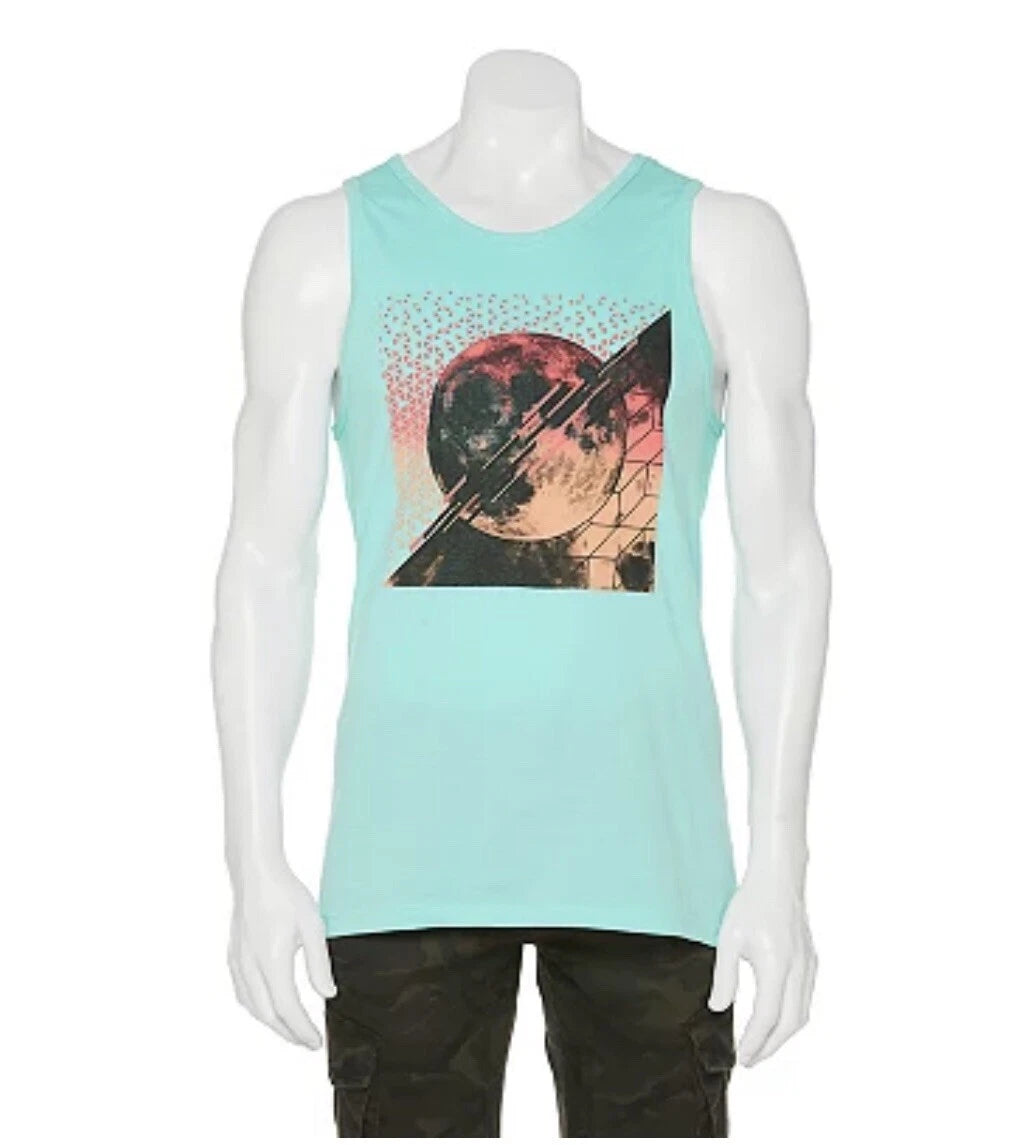 Urban Pipeline Tank Top Men’s Size 2XL / XXL  Geo Moon Graphic Print Shirt