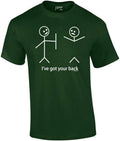 Funny Short Sleeve T-Shirt Stick Figures Humorous Sarcastic Phrases Novelty Shor