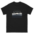 Explore the Unseen Mountain Graphic Tee – Minimalist Adventure Shirt, Casual