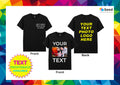 Personalised TShirt Your Text Logo Photo Printed Custom t-shirt Party Cotton Top