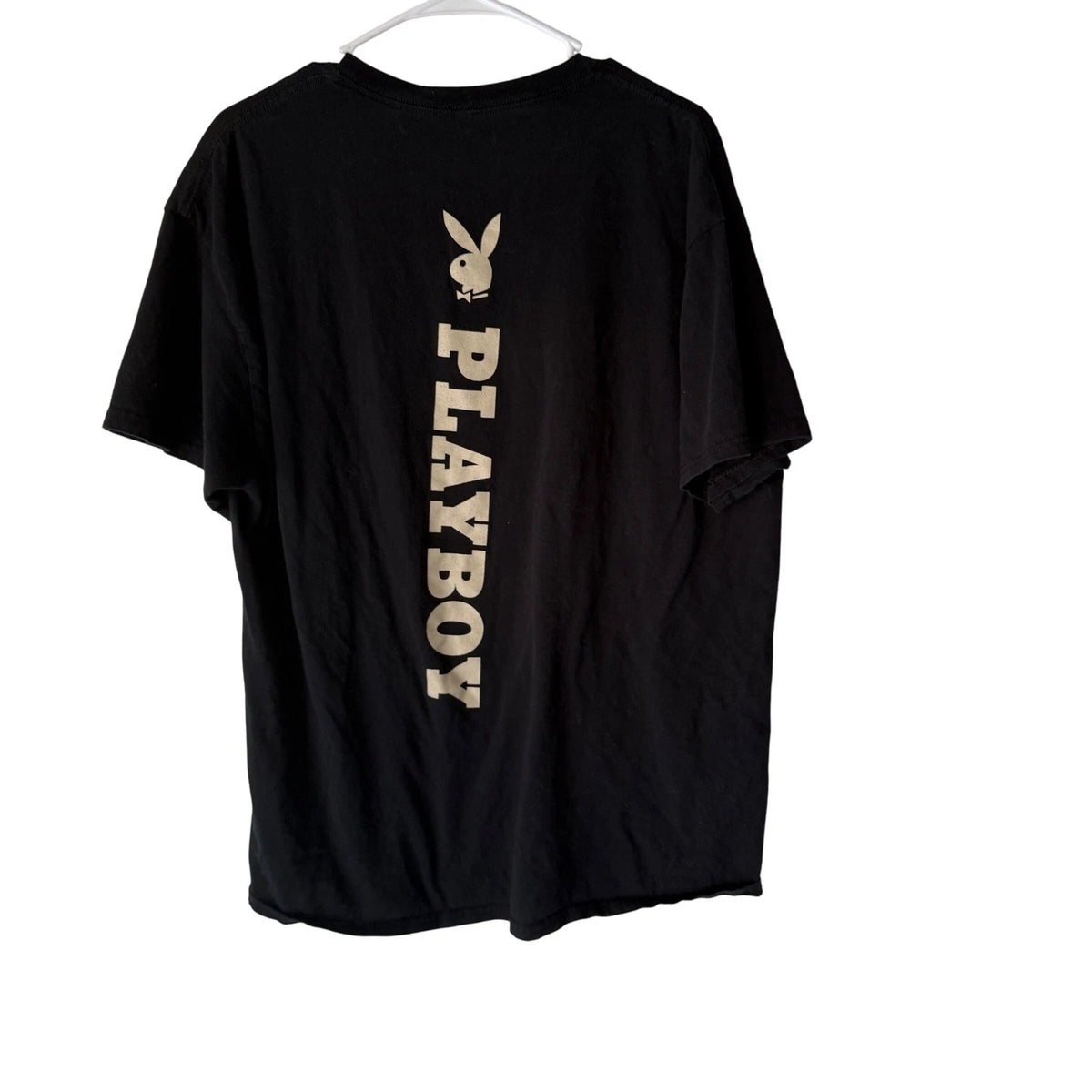 Playboy Vintage 90s Y2k T Shirt Black Mens XL Graphic Tee Bunny Logo