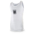 Authentic German Military Bundeswehr Vest Tank Top Jersey White w/ Patch Eagle