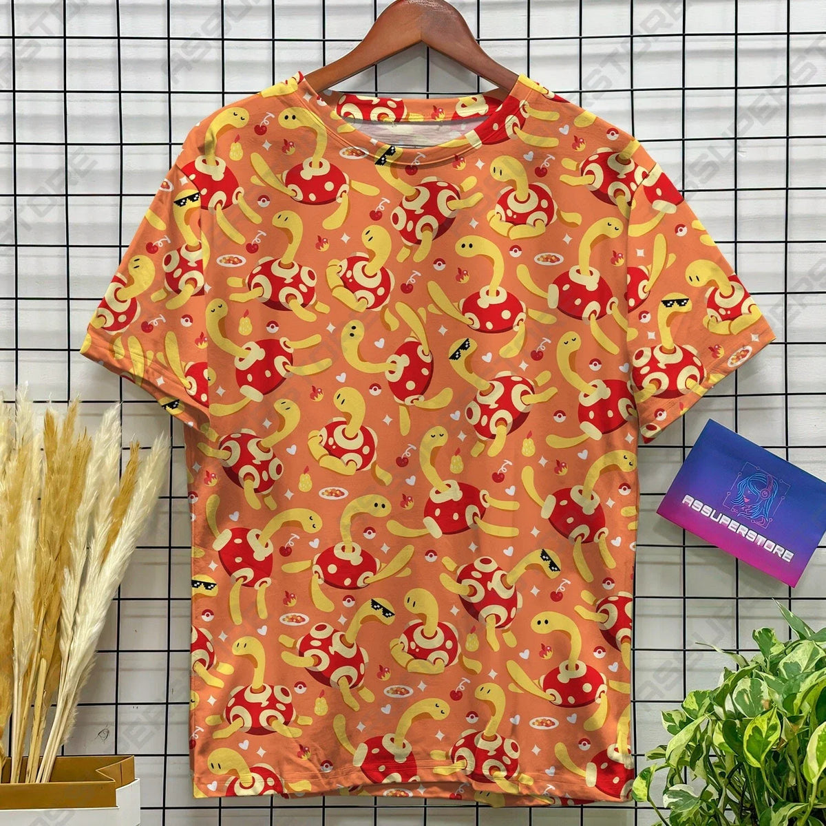 Shuckle Kawaii Design Tshirt Shuckle Dinosaur Funny Tshirt for Unisex Anime Shir