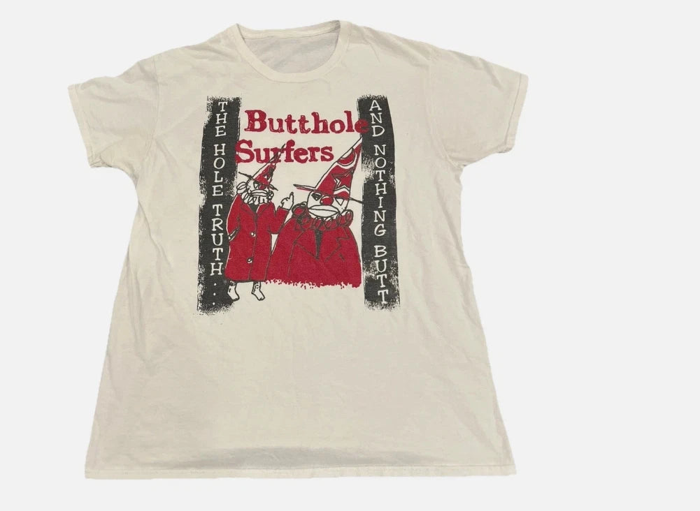 Butthole Surfers The Hole Truth Natural Reprint T Shirt Full Size S-5XL