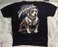 PITBULL TERRIER SPIKED COLLAR RUDE DOGS THE NEW BREED LIGHTNING T-SHIRT