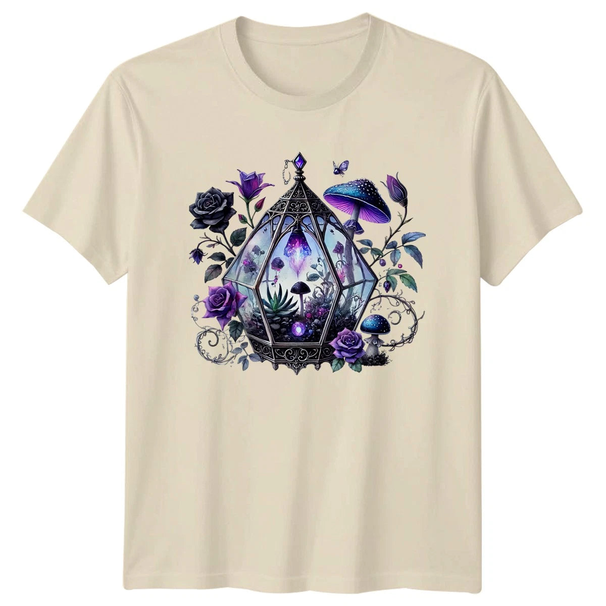 Enchanted Gothic Terrarium Magic Garden T-Shirt Gothic Garden Fantasy