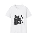 Cat Reading Tee, Funny Cat Lover Shirt, Humorous Kitten Graphic Tee