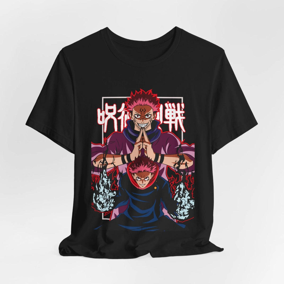 Sukuna and Yuji Anime Graphic Tee, JJK Unisex Tee, Short Sleeve T-Shirt,