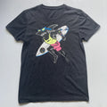 Maui And Sons Surfing Shark T-shirt Dark Grey Y2K 2000s Surf