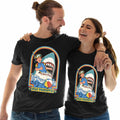 Stay Positive Shark Attack Ocean Funny Birthday Gift Unisex T Shirt Top #E