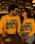 Absinthe Vintage Poster Long Sleeve Tee Retro French Label Art Shirt Gift Shirt