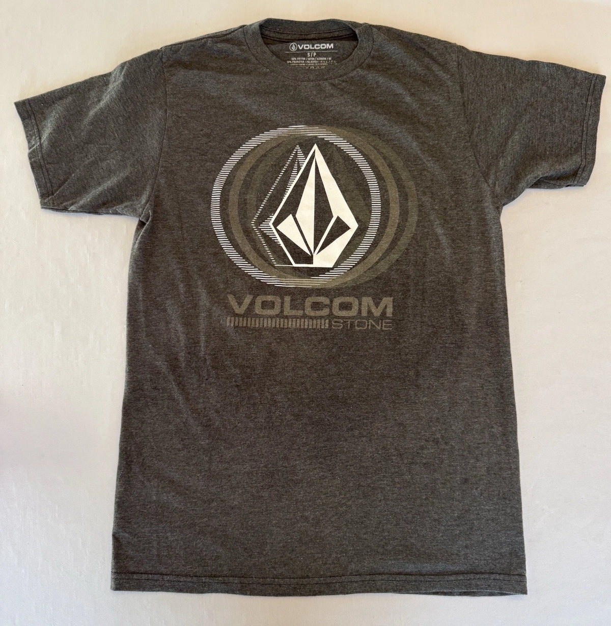 Volcom Men's Modern Fit T Shirt S/S Tee Heather Black Small