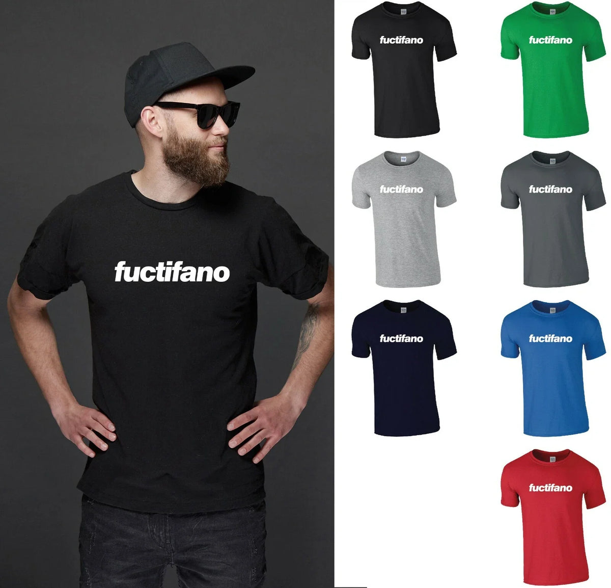 Fuctifano T-Shirt | Funny Rude Scottish Slogan Tee | Father's Day Birthday Gift