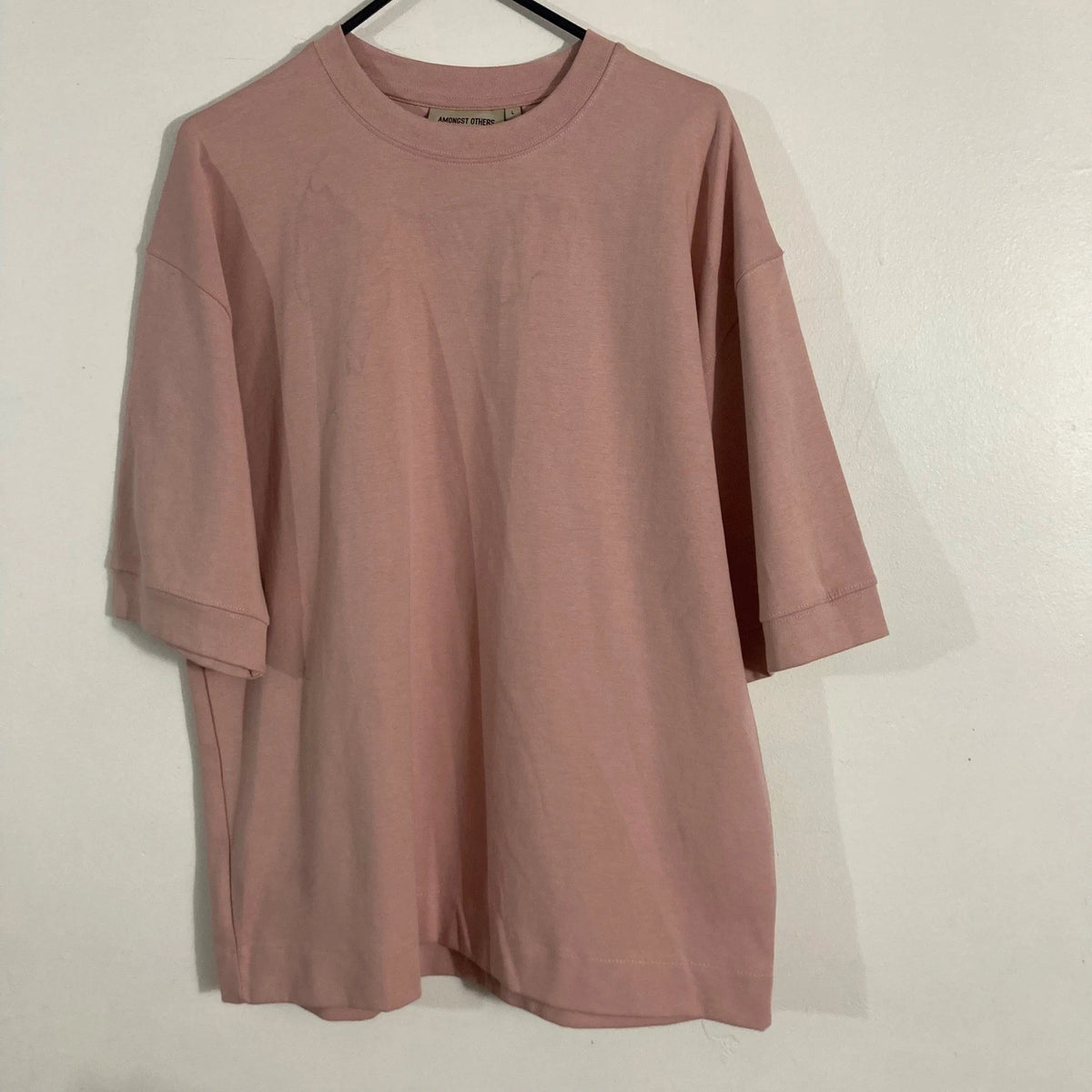 AMONGST OTHERS T-Shirt Mens Large Pink Good Boxy Drop Shoulder NYC STAPLE