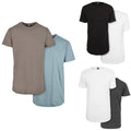 Urban Classics Pre-Pack Shaped Long Tee 2-Pack T-Shirt Top Oversize