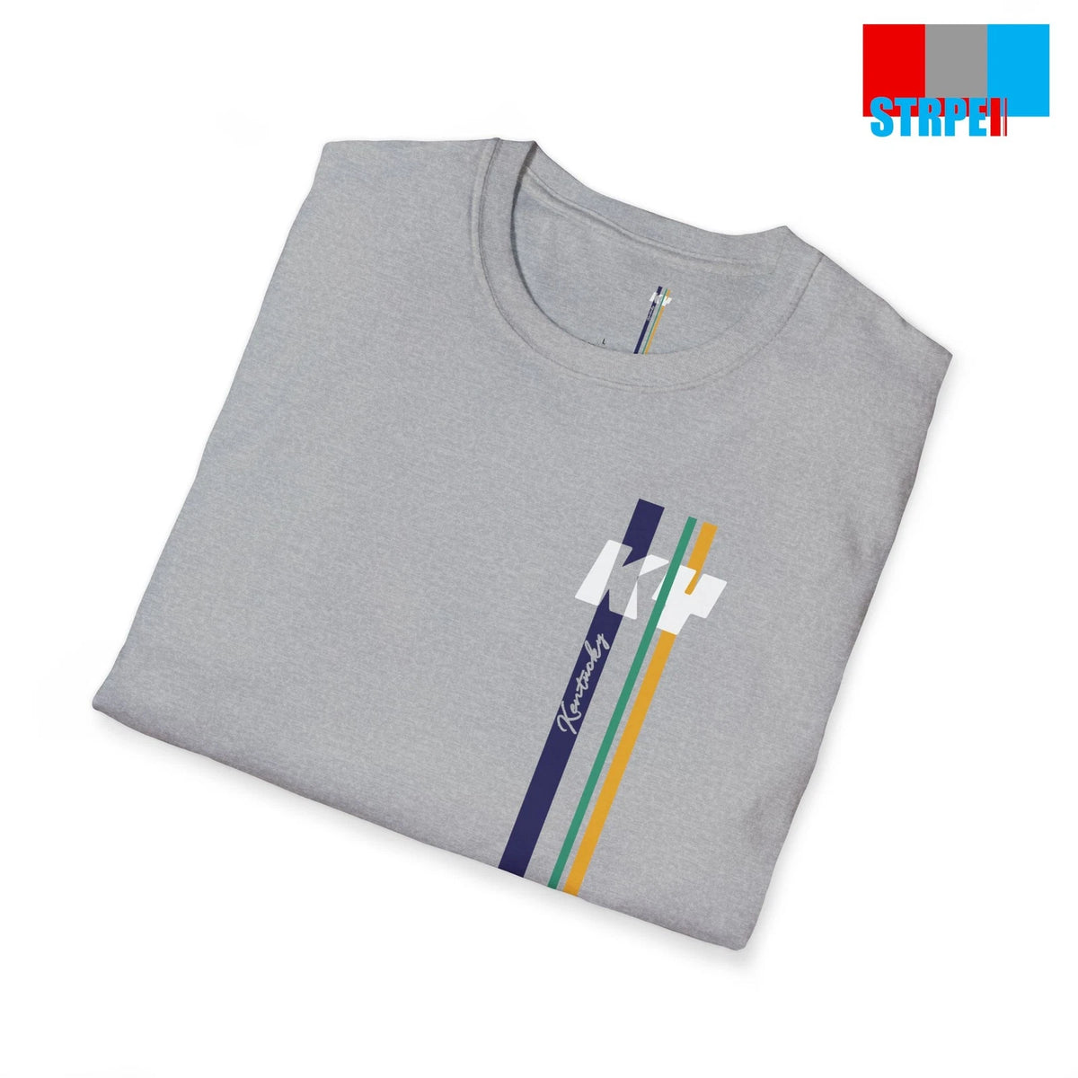 Kentucky State Flag Minimalist Stripes Monogram Tee Shirt Men Women Unisex Gift