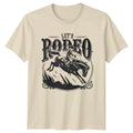Lets Rodeo T-Shirt Bronco Riding Rodeo Fathers Day Gift For Him And Her