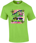 Christian Neon Jesus Loves Me Butterfly Inspirational T-Shirt