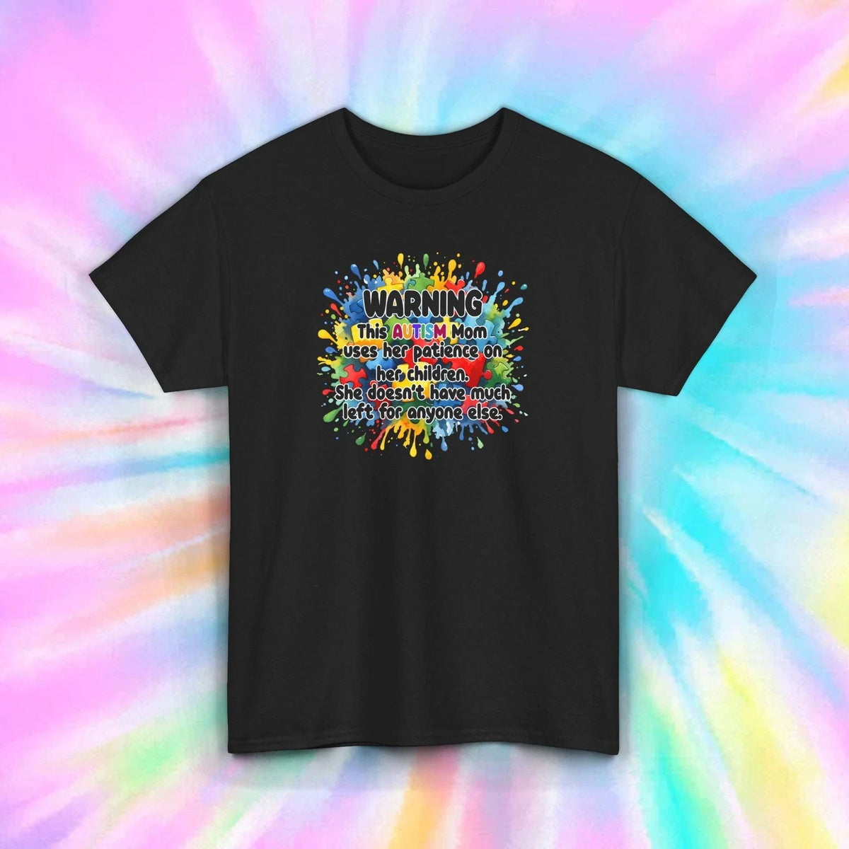 Warning Autism Mom Patience Tee | S-5XL Sizes | Support Awareness Shirt